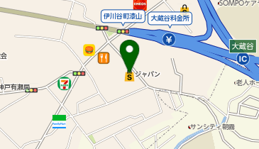 ジャパン 大蔵谷店の地図画像