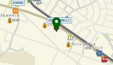 ジャパン 三木志染店の地図画像