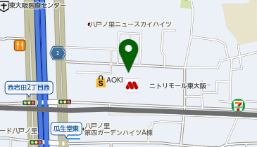 [EV]プラゴ ニトリモール東大阪店 東館 立体駐車場3階の地図画像