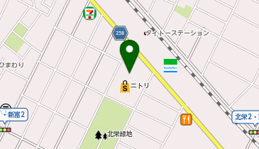 [EV]プラゴ ニトリ 千歳店 平面駐車場の地図画像