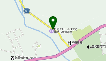 [EV]プラゴ 日光ぐりーんほてる懐かし家風和里の地図画像