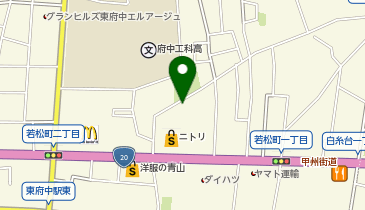 [EV]プラゴ ニトリ 府中店 平面駐車場の地図画像