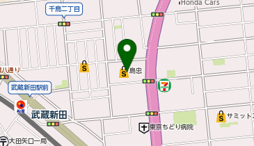 [EV]プラゴ 島忠 大田千鳥店 立体駐車場屋上階の地図画像