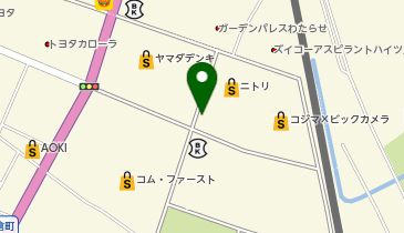 [EV]プラゴ ニトリ 足利店 平面駐車場の地図画像