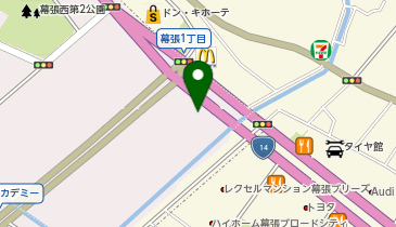 [EV]プラゴ ニトリ 幕張店 平面駐車場(国道14号線側)の地図画像
