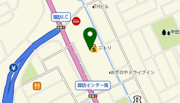 [EV]プラゴ ニトリ 諏訪インター店 平面駐車場の地図画像