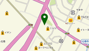 [EV]プラゴ ニトリ 石巻店 平面駐車場の地図画像