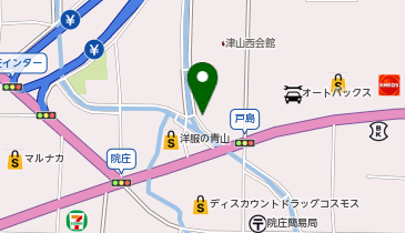 [EV]プラゴ ニトリ 津山店 平面駐車場の地図画像