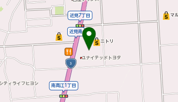 [EV]プラゴ ニトリ 熊本近見店 平面駐車場の地図画像