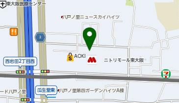 [EV]プラゴ ニトリモール東大阪店 東館 立体駐車場3階の地図画像