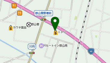 [EV]プラゴ ニトリ 郡山店 平面駐車場(建物1階)の地図画像