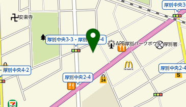 [EV]プラゴ ニトリ 厚別店 平面駐車場(建物1階)の地図画像