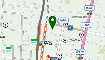 TOYOTA SHARE 桑名駅東口前の地図画像