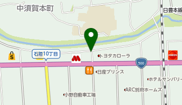 TOYOTA SHARE トヨタカローラ大分別府店ステーションの地図画像