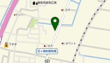 TOYOTA SHARE ダイハツステーション花ヶ島店の地図画像