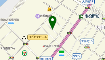 TOYOTA SHARE 函館ベイエリアステーションの地図画像
