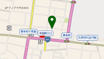 TOYOTA SHARE トヨタレンタカー太田駅北口の地図画像