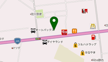 TOYOTA SHARE ひだかトヨタ自動車 しずない東店の地図画像