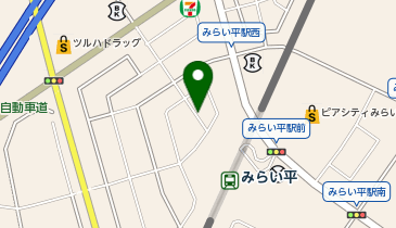 TOYOTA SHARE みらい平駅西口の地図画像