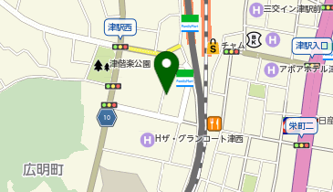 TOYOTA SHARE 津駅西口前の地図画像