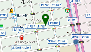 ECCジュニア 北12条駅教室の地図画像