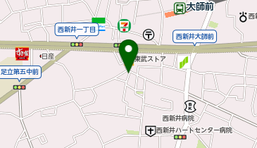 ECCジュニア 西新井本町1丁目教室の地図画像