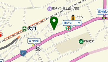 ECCジュニア 大月教室の地図画像