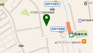 ECCジュニア 西神中央ホール教室の地図画像