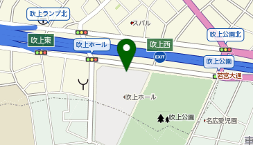 名鉄協商 カリテコバイク 名古屋市中小企業振興会館(吹上ホール)の地図画像