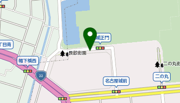名鉄協商 カリテコバイク 名古屋城正門前の地図画像