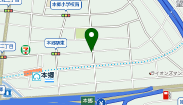 名鉄協商 カリテコバイク タウンライフ本郷駅前の地図画像