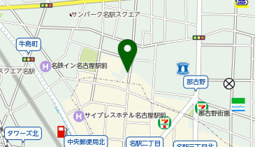 名鉄協商 カリテコバイク NTT笹島ビルの地図画像