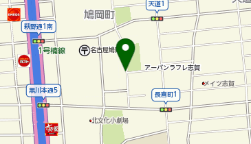 名鉄協商 カリテコバイク アーバンラフレ志賀の地図画像