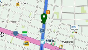 名鉄協商 カリテコバイク 浅間町北自転車駐車場の地図画像