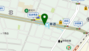 名鉄協商 カリテコバイク 車道駅ステーション(南側)の地図画像