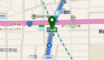 名鉄協商 カリテコバイク 六番町南自転車駐車場の地図画像