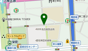 名鉄協商 カリテコバイク NHK名古屋放送センタービルの地図画像