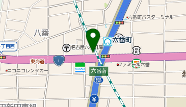 名鉄協商 カリテコバイク 名鉄協商パーキング六番町駅前第2の地図画像