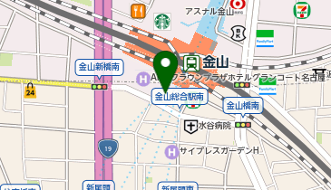 名鉄協商 カリテコバイク 金山駅南駅前広場ステーションの地図画像