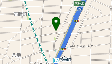 名鉄協商 カリテコバイク 名鉄協商パーキング六番町第6の地図画像