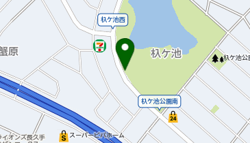 名鉄協商 カリテコバイク 長久手市杁ケ池体育館 入口前の地図画像