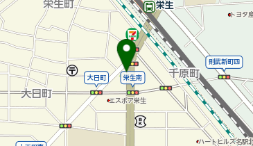 名鉄協商 カリテコバイク 栄生駅南ステーションの地図画像