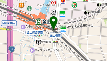 名鉄協商 カリテコバイク 金山駅東口の地図画像