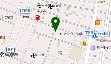 名鉄協商 カリテコバイク 名鉄協商パーキング橘1丁目第2の地図画像