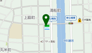 名鉄協商 カリテコバイク ファミリーマート中川清船町店の地図画像