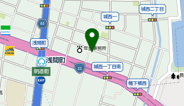 名鉄協商 カリテコバイク 中央廣告の地図画像