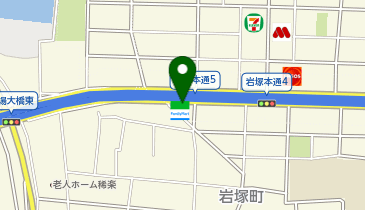 名鉄協商 カリテコバイク ファミリーマート岩塚本通五丁目店の地図画像