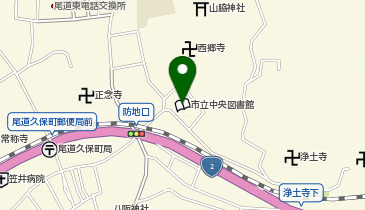 尾道市立中央図書館の地図画像