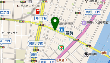 パーキングメーター (東京都台東区蔵前周辺)の地図画像