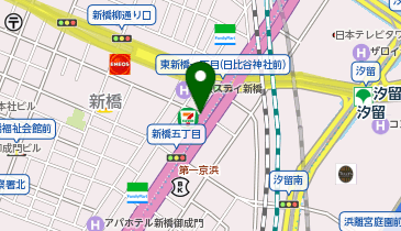 パーキングメーター (東京都港区新橋周辺)の地図画像